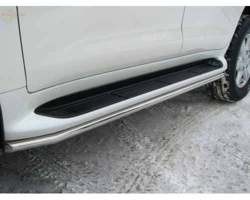 Бічні підпорожники (нерж) для Lexus LX570/450d