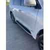 Боковые пороги (дизайн Lexus 2016+) Белый цвет для Lexus LX570  /  450d - 62298-11