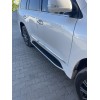 Бічні пороги (дизайн Lexus 2016+) Чорний колір для Lexus LX570/450d - 62299-11