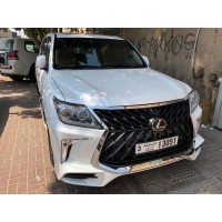 Комплект рестайлінгу (переднього бампера) у стилі 2016+ Білий для Lexus LX570/450d