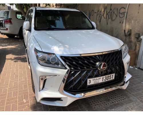 Комплект рестайлінгу (переднього бампера) у стилі 2016+ Білий для Lexus LX570/450d - 61079-11