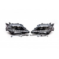 Передняя оптика (2 шт, рестайлинг) для Lexus RX 2009-2015