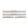 Накладка на пороги Carmos (4 шт, нерж) V-3 для Mazda 2 2007-2014 гг