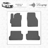 Mazda 3 2003-2009 Гумові килимки (4 шт, Stingray Premium) - 51617-11