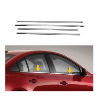 Окантовка вікон (4 шт., нерж) Седан для Mazda 3 2009-2013