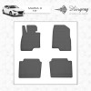Mazda 3 2013-2019 Резиновые коврики (4 шт, Stingray Premium) - 51619-11