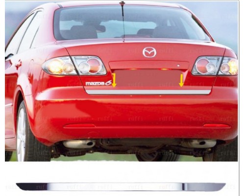 Край багажника (нерж.) для Mazda 6 2003-2008 - 61553-11