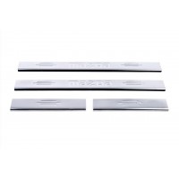 Накладка на пороги Carmos (4 шт, нерж) V-1 для Mazda 6 2008-2012 гг