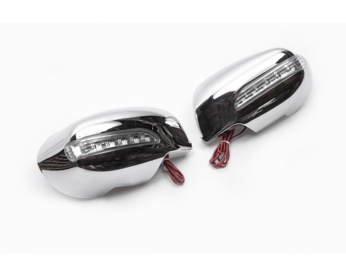 Накладки на дзеркала LED (2 шт, пласт) для Mazda 6 2008-2012 - 49838-11