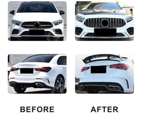 Комплект обвесов AMG A45 (type-B) для Mercedes A-сlass W177 2018- гг