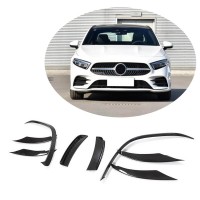 Карбоновые Накладки на Передний Бампер (для AMG-Line SD 2018-2021) для Mercedes A-class W177 2018- гг