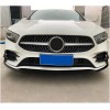 Накладка на передній бампер Lip V1 (для AMG-Line SD 2018-2021, Карбон) для Mercedes A-class W177 2018- рр