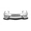 Накладка на передний бампер DPT V2 (2011-2015, черный глянец) для Mercedes C-class W204