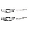 Передні грати GT для Mercedes C-class W204 2007-2015 - 60415-11