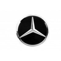 Передняя эмблема под стеклом, хром окантовка a2048806406 для Mercedes C-class W204