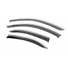 Ветровики с хромом Niken Luxury (4 шт) для Mercedes C-class W204 2007-2015 гг