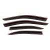 Ветровики с хромом Niken Luxury (4 шт) для Mercedes C-class W204 2007-2015 гг