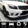 Накладки на передній бампер (для C63 AMG Sedan 2008-2011, Карбон) для Mercedes C-class W204 рр