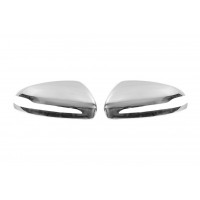 Накладки на зеркала (2 шт, нерж.) для Mercedes C-сlass W205 2014-2021 гг