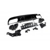 Задний диффузор с насадками (Дизайн С63) для Mercedes C-сlass W205 2014-2021 гг