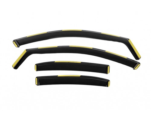 Ветровики вставные Niken Luxury (4 шт) для Mercedes C-сlass W205 2014-2021 гг