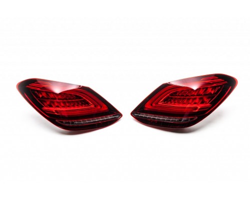 Задні ліхтарі Рестайл (2 шт) для Mercedes C-сlass W205 2014-2021 - 74806-11