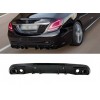 Задний диффузор с насадками (Дизайн C43) для Mercedes C-сlass W205 2014-2021 гг