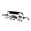 Задний диффузор с насадками (Дизайн C43) для Mercedes C-сlass W205 2014-2021 гг