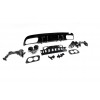 Задний диффузор с насадками (Дизайн C43) для Mercedes C-сlass W205 2014-2021 гг