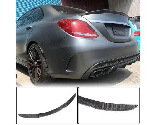 Спойлер V6 (для SD 2015-2021, Карбон) для Mercedes C-class W205