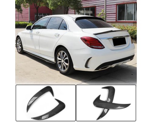 Накладки на задний бампер для SD C43/C63 AMG 2015-2019 Карбон для Mercedes C-class W205