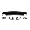 Задний диффузор Black (дизайн CLA45 с насадками) для Mercedes CLA C117 2013-2019 гг