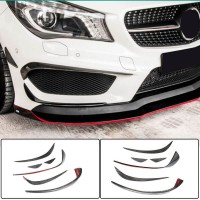 Накладки на передній бампер (для CLA45 AMG SD 2013-2016, Карбон) для Mercedes CLA C117 рр