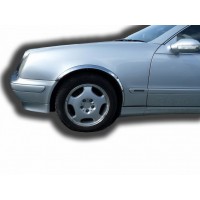 Накладки на арки (4 шт, нерж) для Mercedes CLK W208 1997-2002