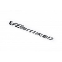 Напис V8 Biturbo (хром) для Mercedes CLK W208 1997-2002