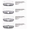 Передняя решетка 2014-2018 (Diamond Silver) для Mercedes CLS C218 2011-2018 - 74127-11