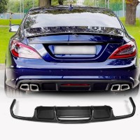 Диффузор заднего бампера (для Base/CLS63 AMG 2015-2018, Карбон) для Mercedes CLS C218