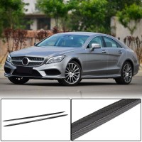 Бокові пороги (для AMG-Line / CLS63 AMG SD 2015-2018, Карбон) для Mercedes CLS C218 рр
