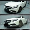 Накладка на передний бампер Lip V1 (для CLS63 AMG SD 2015-2018, Карбон) для Mercedes CLS C218