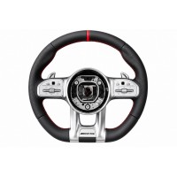 Руль AMG 2018-Style (черный -2026 красный, 3pin) для Mercedes CLS C218 2011-2018 гг