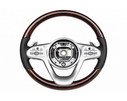 Руль Maybach-Style (Дерево -2026 Черный, 3pin) для Mercedes CLS C218 2011-2018 гг