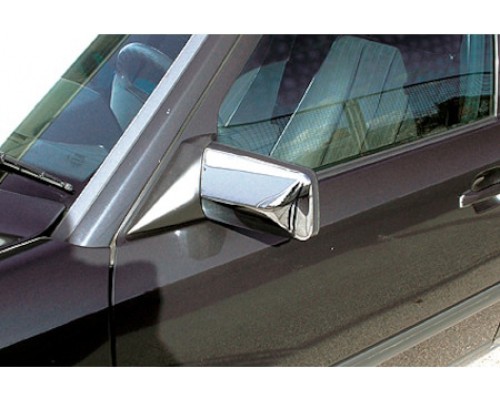 Накладки на дзеркала (2 шт, нерж) для Mercedes E-сlass W124 1984-1997 - 49045-11