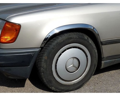 Накладки на арки 1985-1989 (4 шт, нерж) для Mercedes E-сlass W124 1984-1997 - 80405-11