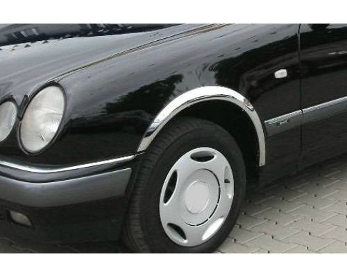 Накладки на арки (4 шт, нерж) для Mercedes E-сlass W210 1995-2002 гг. - 80258-11