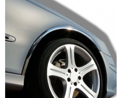 Накладки на арки (4 шт, нерж) для Mercedes E-сlass W211 2002-2009