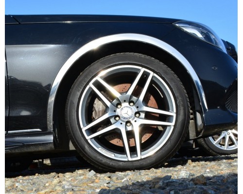 Накладки на арки (4 шт, нерж) для Mercedes E-сlass W212 2009-2016