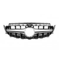 Передняя решетка в стиле E63 AMG Silver (для Avantgarde/AMG-Line/E43 AMG/E53 AMG 2016-2019) для Mercedes E-class W213