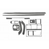 Накладки на панель Карбон для Mercedes G сlass W463 1990-2018 гг