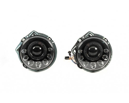 Передние фары Мanor Black LED (2006-2017) для Mercedes G сlass W463