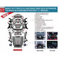Комплект рестайлинга на G900 Roket для Mercedes G сlass W463 1990-2018 гг